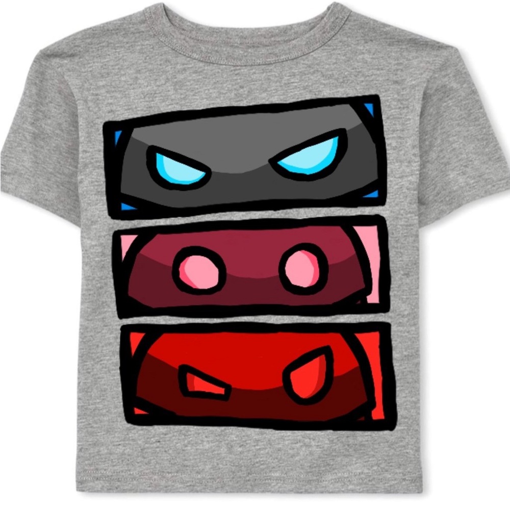 Roblox Kids Grey Masks Shirt Boys